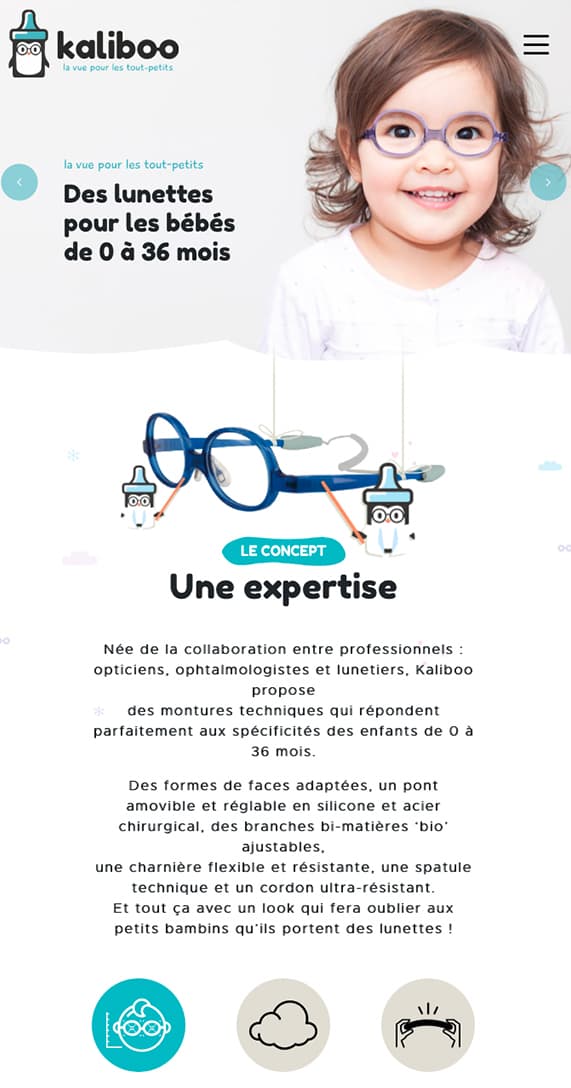 Site responsive kaliboo accueil