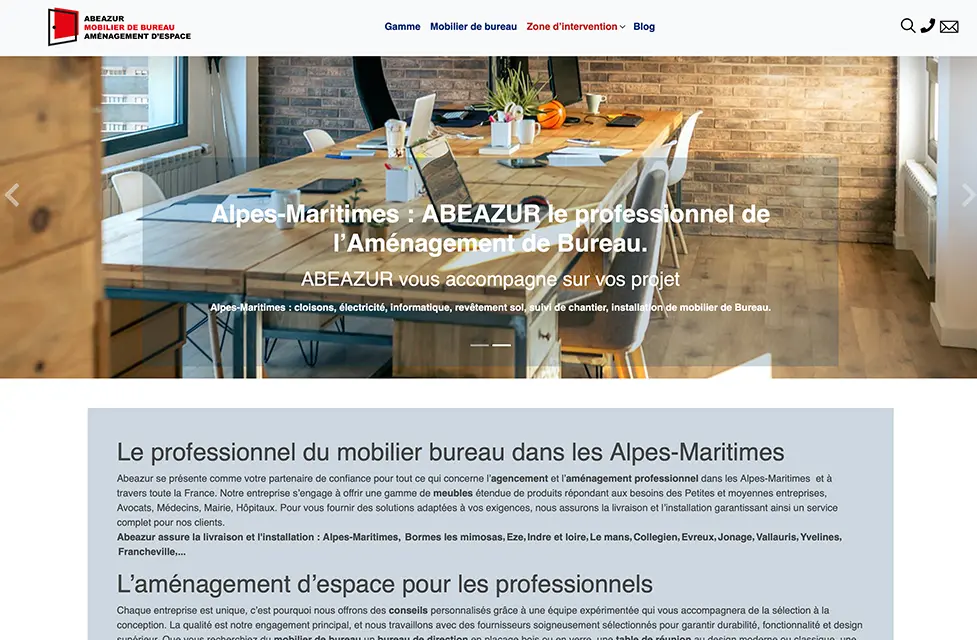 Mobilier bureau pro abeazur